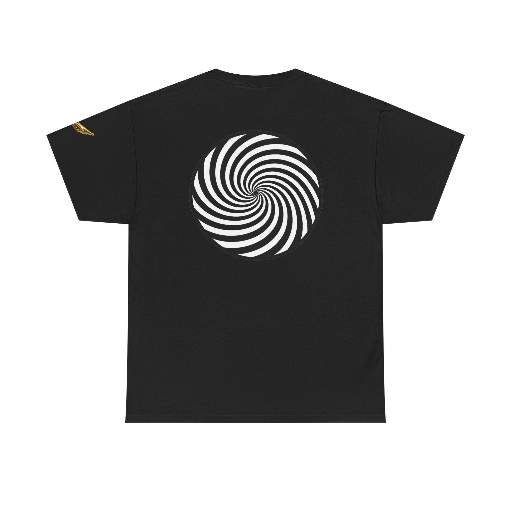 Hypnotic Spiral Tee — Optical Illusion Graphic T-Shirt