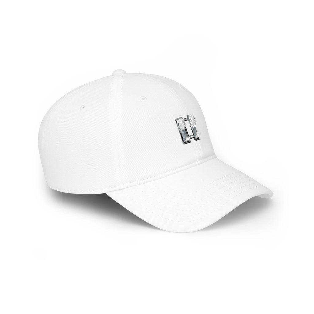 Distressed Captain's Insignia Low Profile Baseball Cap — Minimalist Embroidered Hat
