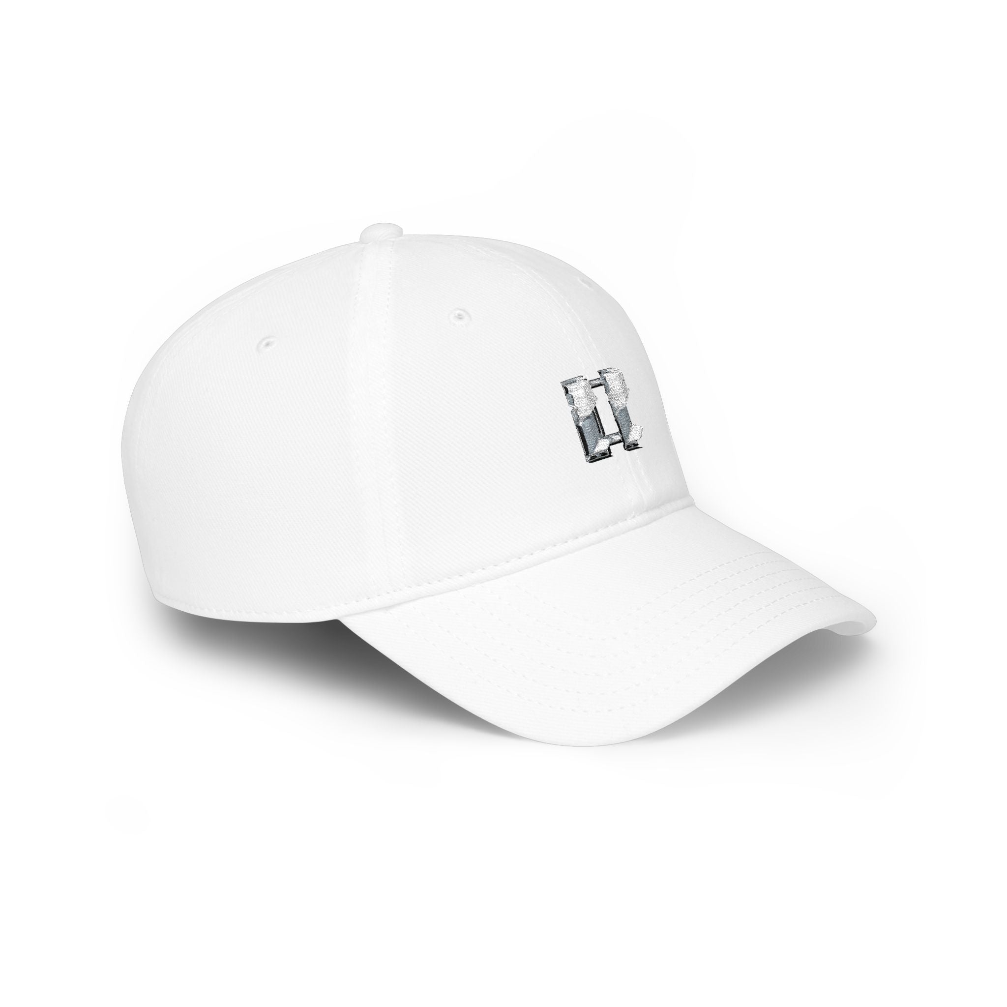 Distressed Captain's Insignia Low Profile Baseball Cap — Minimalist Embroidered Hat