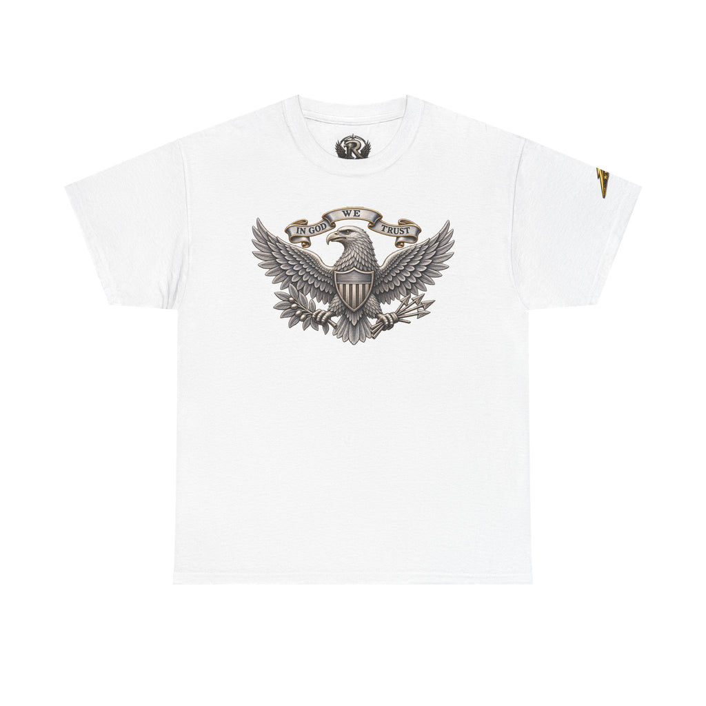 Patriotic Eagle Graphic Tee – American Shield Front & Back T‑Shirt