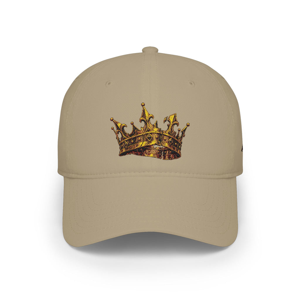 Gold Crown Low Profile Baseball Cap — Royal Streetwear Hat