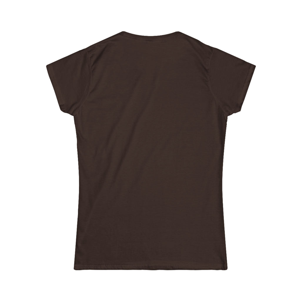 Women's Softstyle Tee — 'Eyes Up Here' Minimal Graphic Shirt