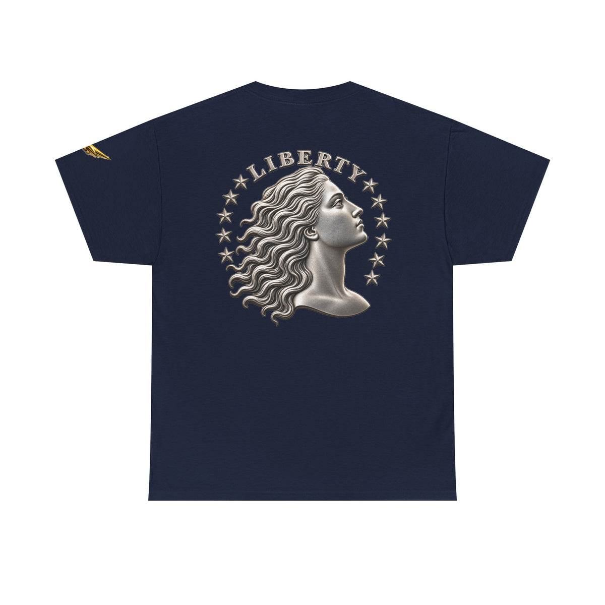 Liberty Coin Profile Tee — Vintage Liberty Head Graphic T-Shirt