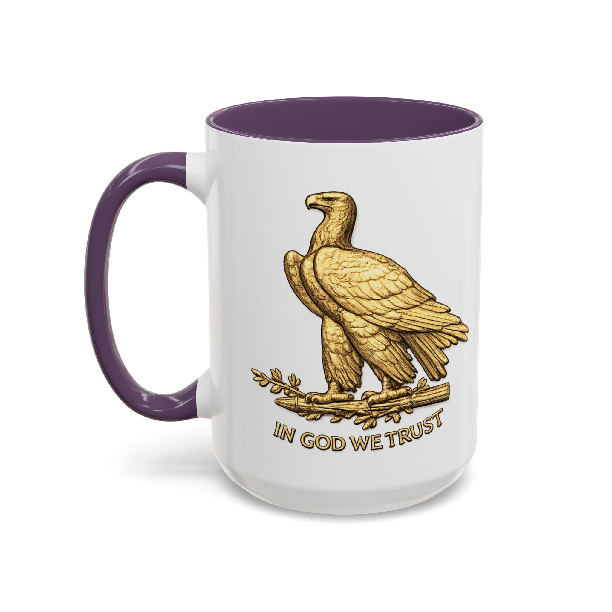 Gold Eagle "In God We Trust" Accent Coffee Mug