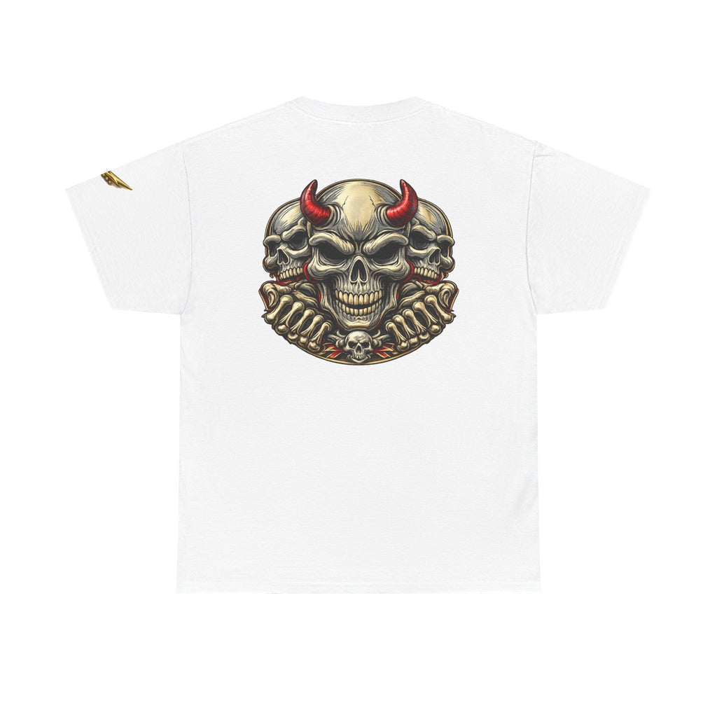 Devil Skull Tee — Gothic Skull Back Graphic T-Shirt