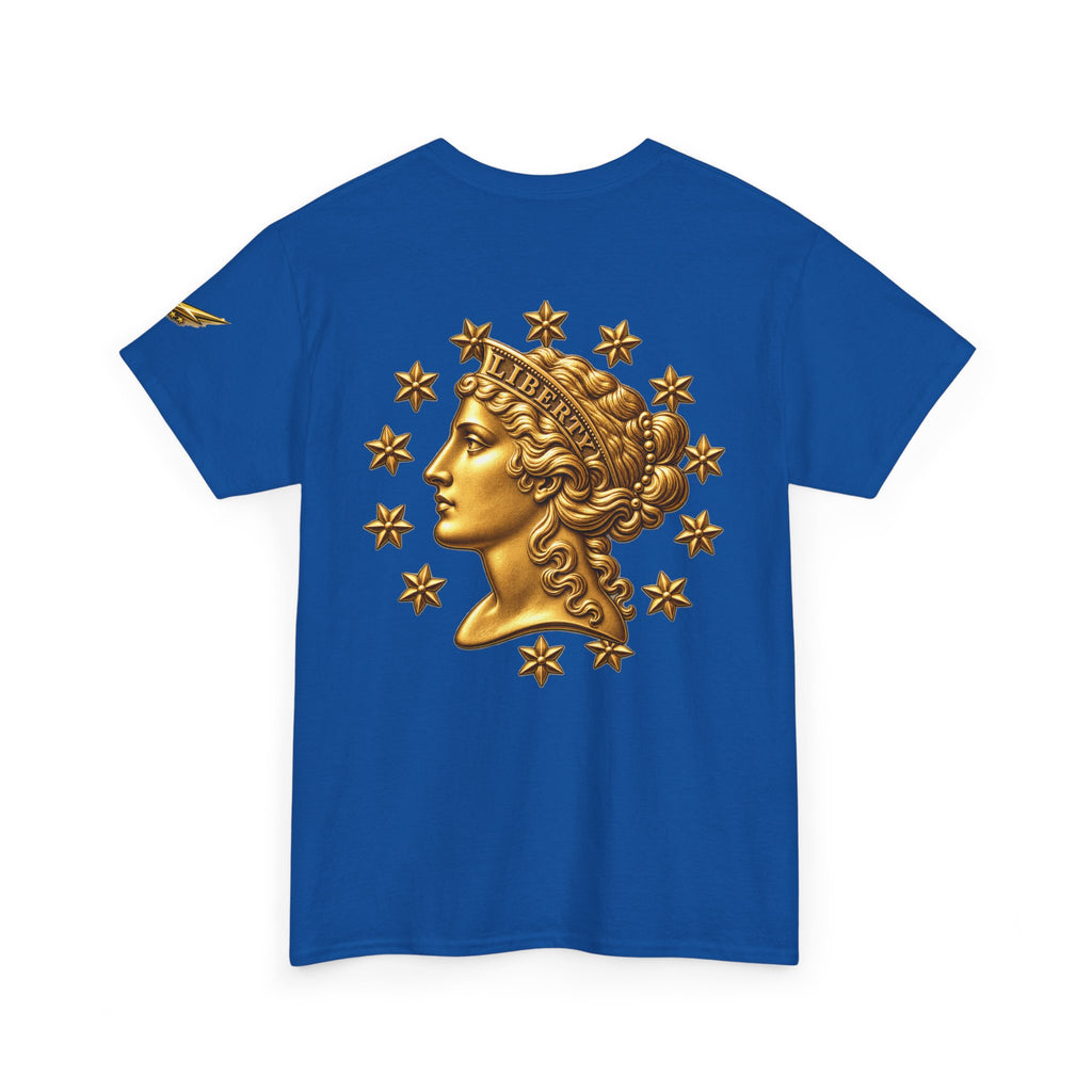 T-Shirt — Vintage Gold Liberty Head Graphic Tee