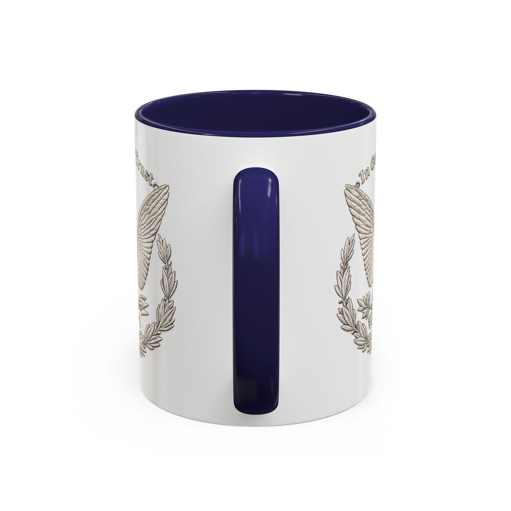 Eagle Emblem Coffee Mug — "In God We Trust" Accent Ceramic Mug (11/15oz)