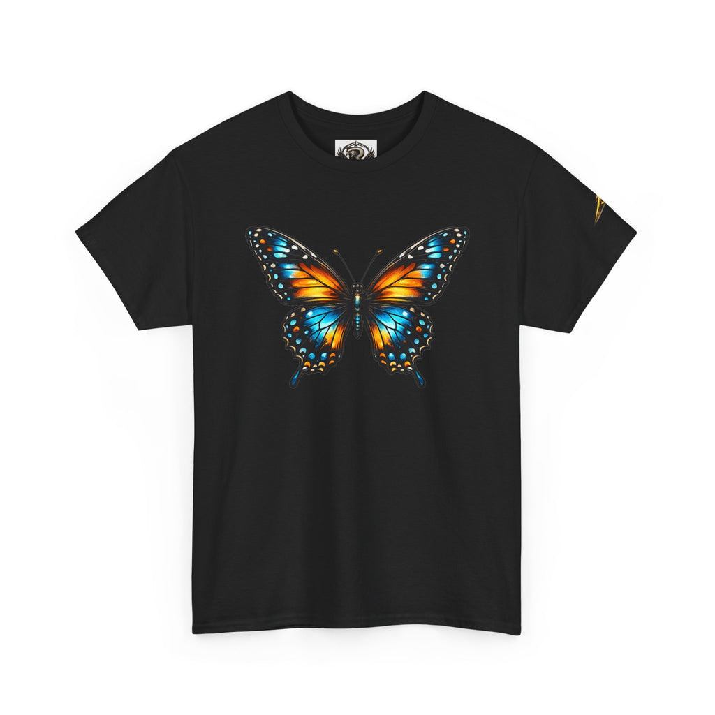 Butterfly Graphic Tee — Vibrant Monarch-Inspired Chest Print