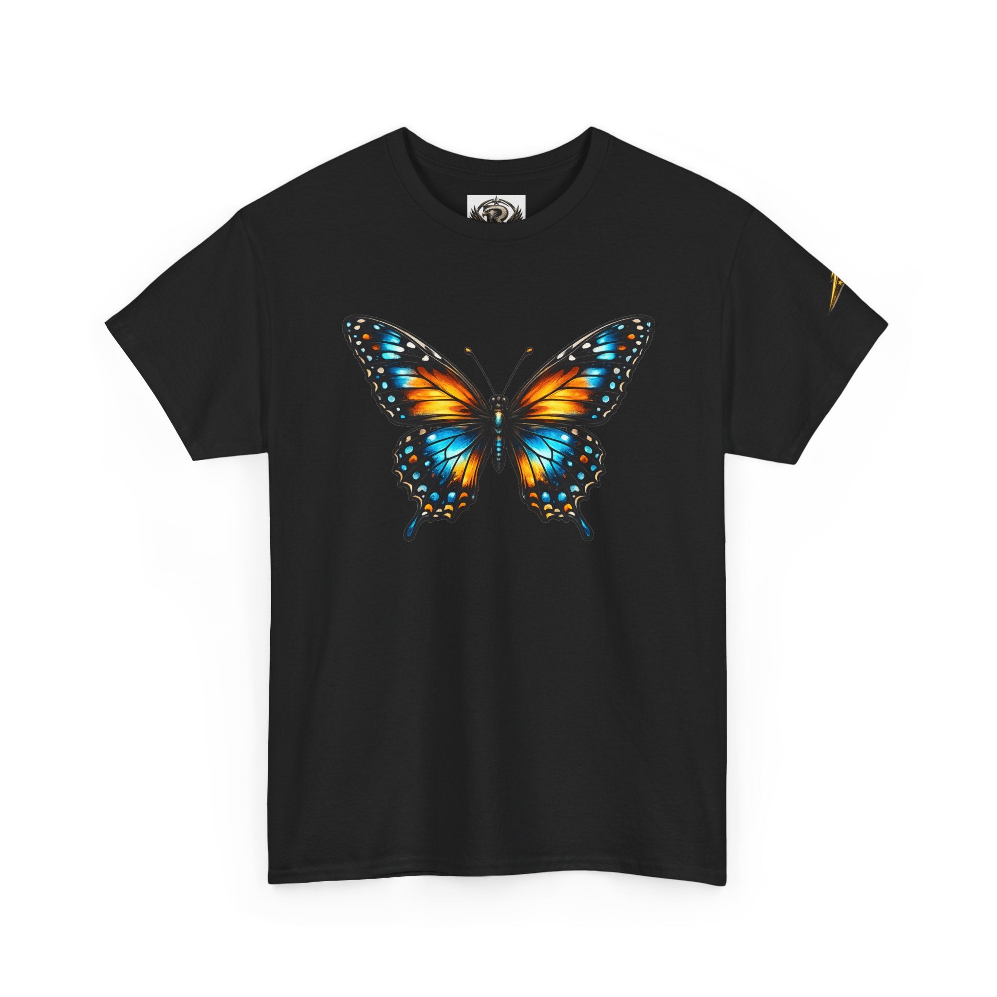 Butterfly Graphic Tee — Vibrant Monarch-Inspired Chest Print