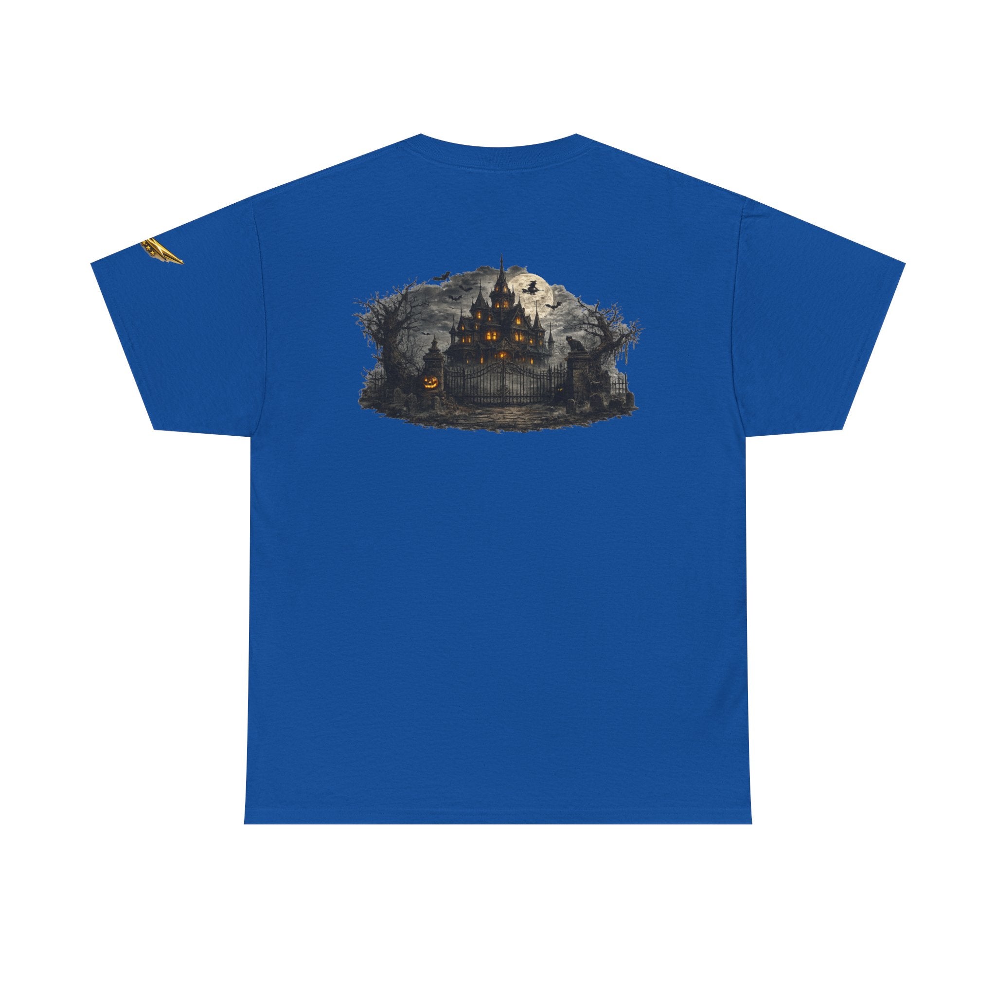Haunted Mansion Tee — Spooky Gothic Castle Graphic T-Shirt