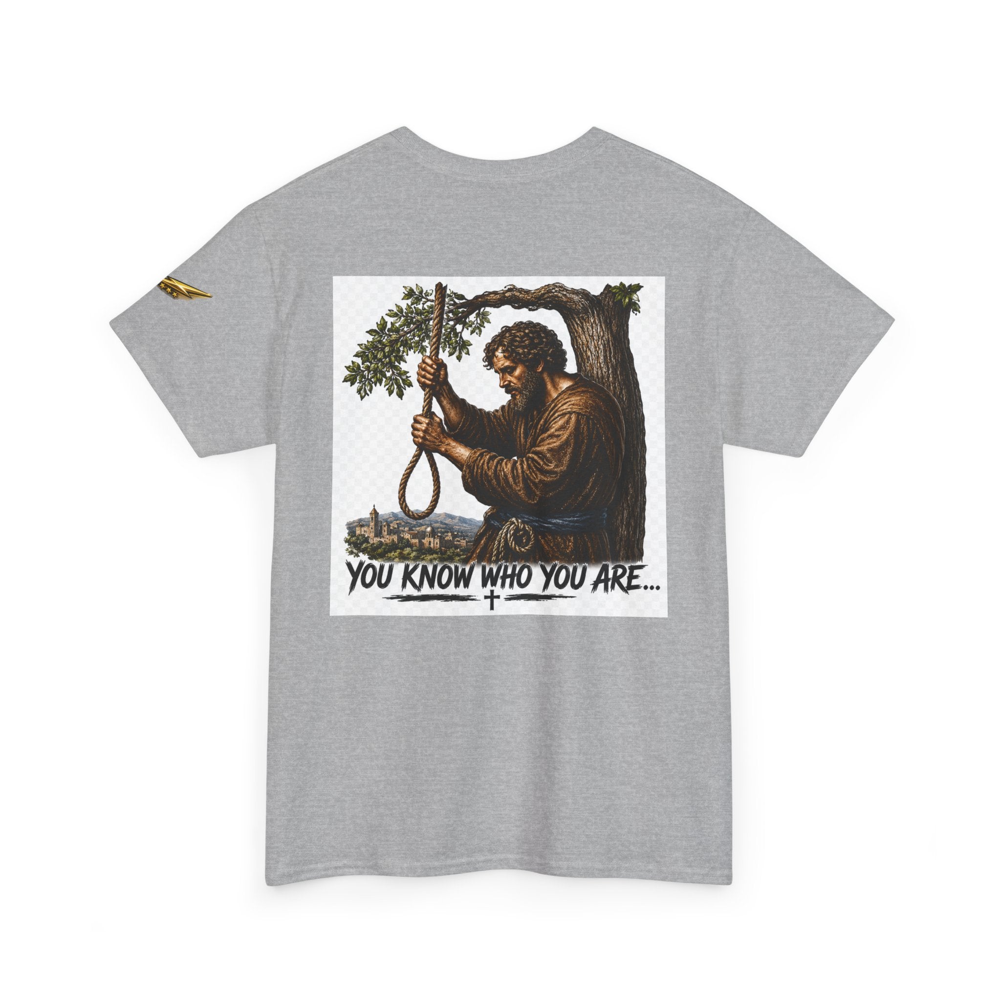T‑Shirt — 'You Know Who You Are' Vintage Hangman Judas Graphic Tee