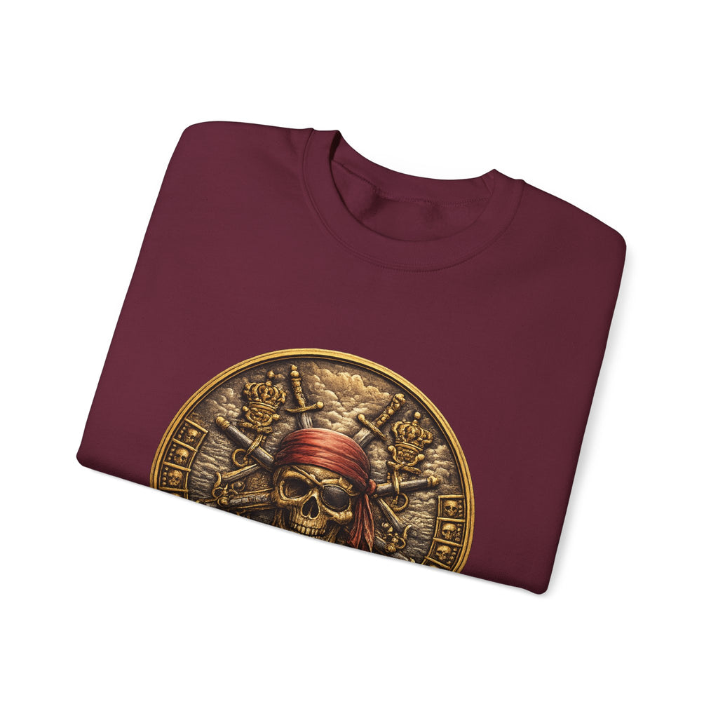 Pirate Skull Coin Crewneck Sweatshirt