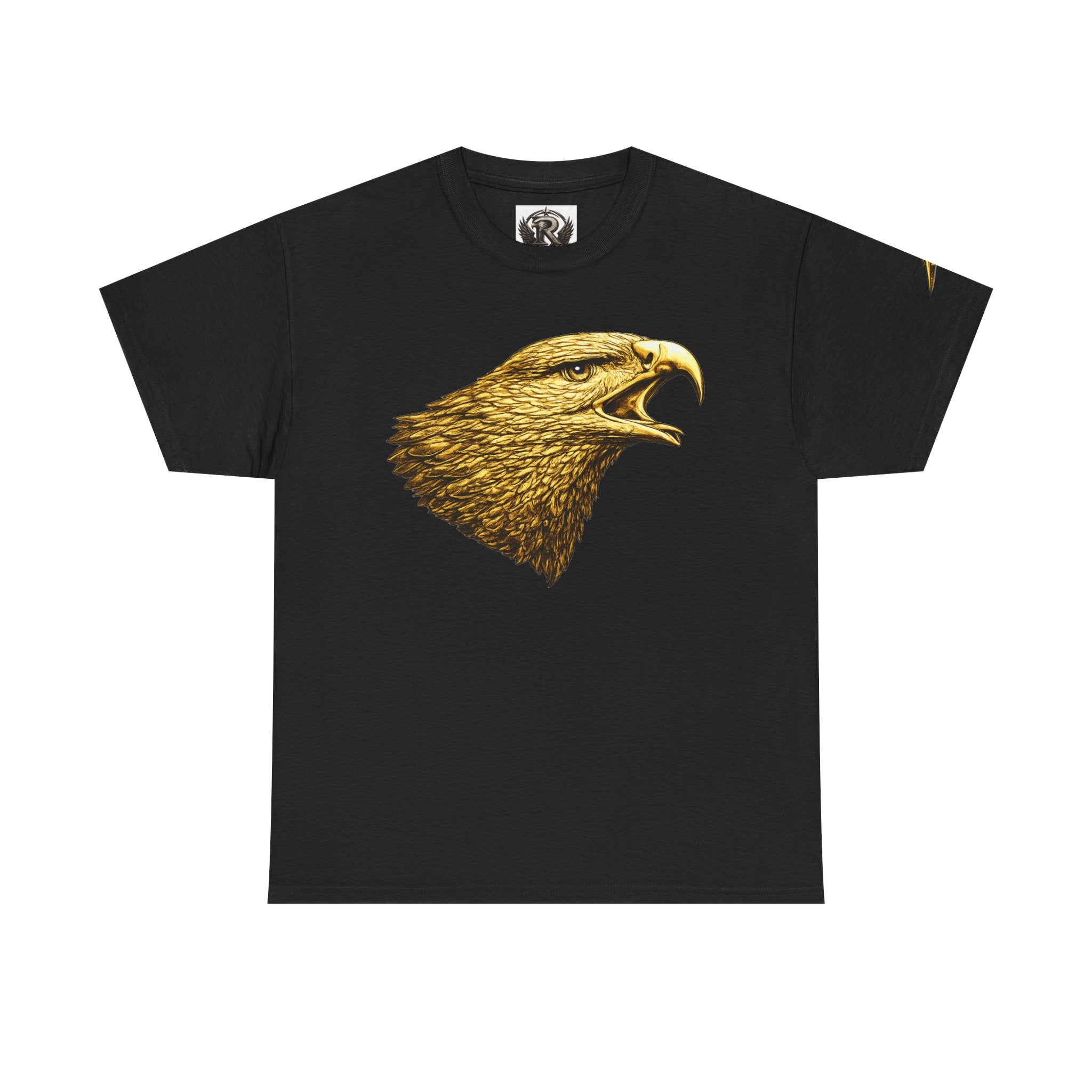 Eagle Head Graphic Tee — Vintage Golden Raptor Shirt