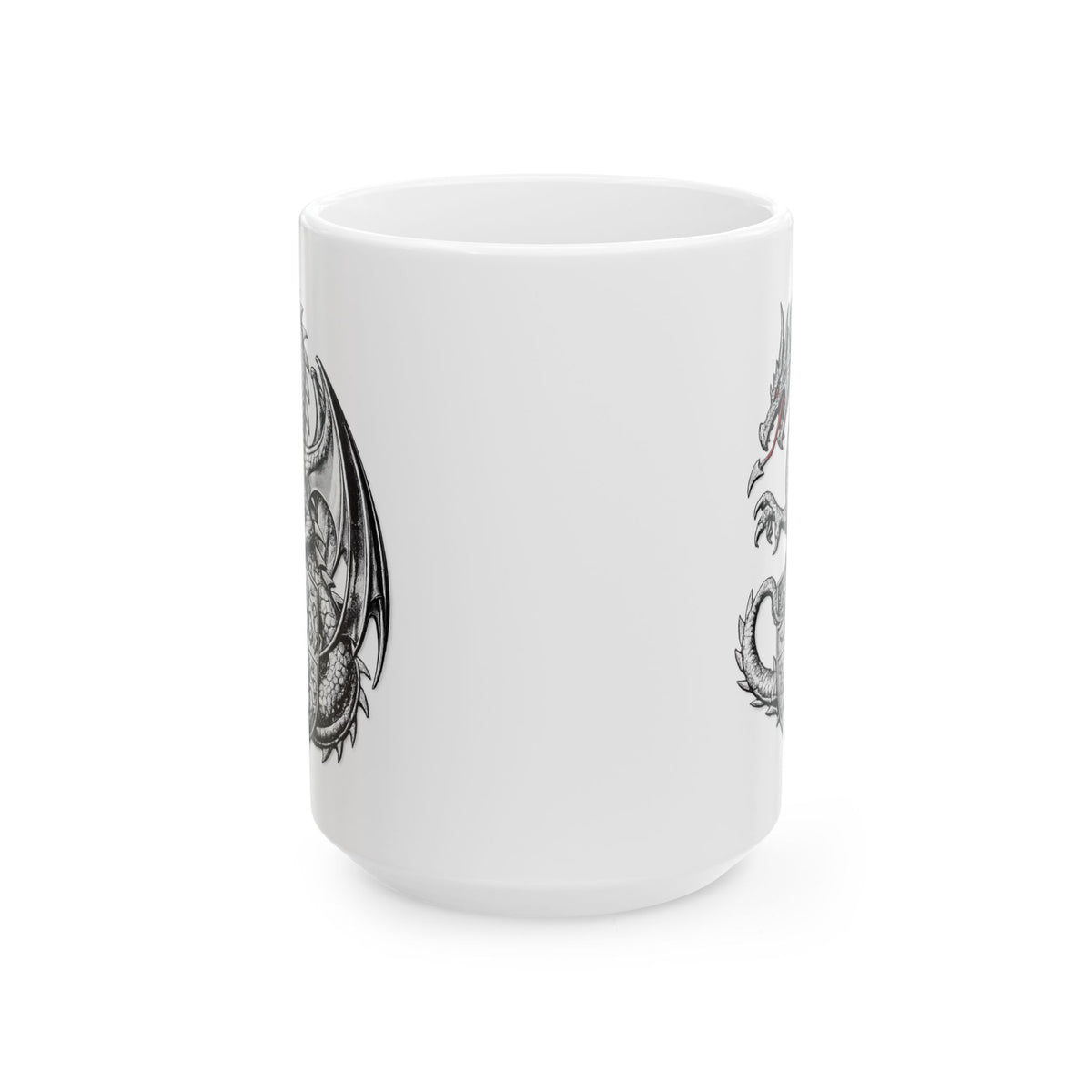Dragon Ceramic Mug — Gothic Fantasy 11oz & 15oz Coffee Cup