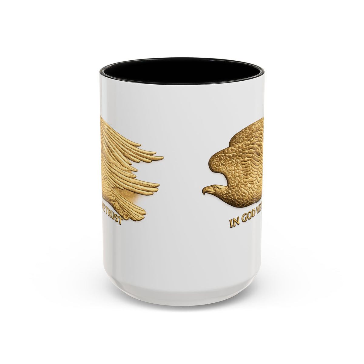 Gold Eagle "In God We Trust" Accent Coffee Mug