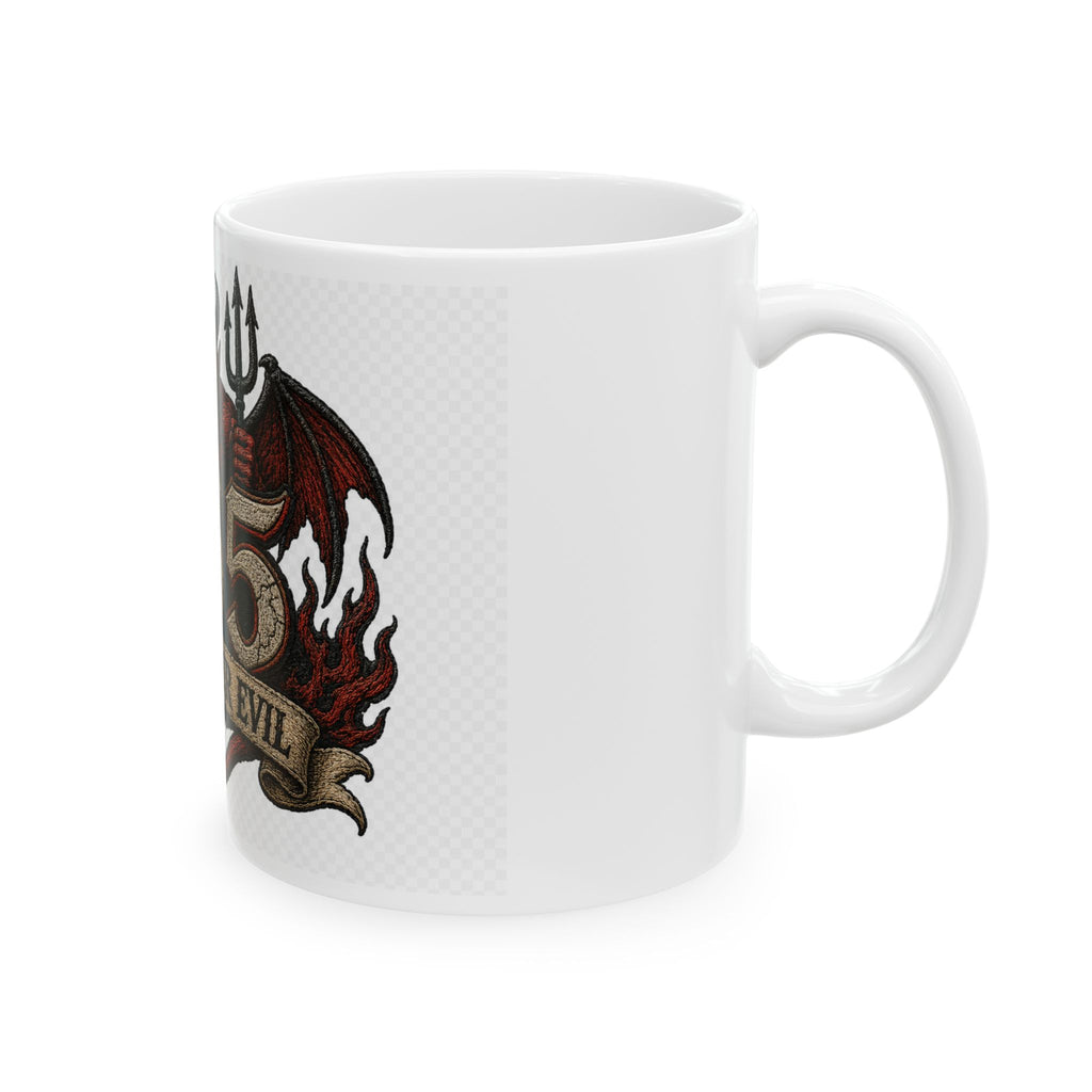 665 'The Lesser Evil' Devil Ceramic Mug — 11oz & 15oz Coffee Cup