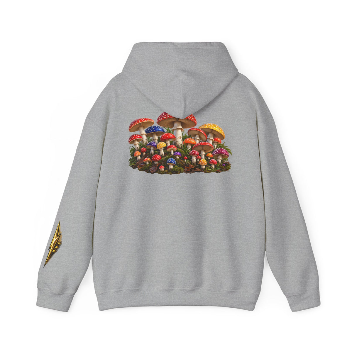 Mushroom Hoodie — Vintage Fly Agaric Fungi Graphic Pullover
