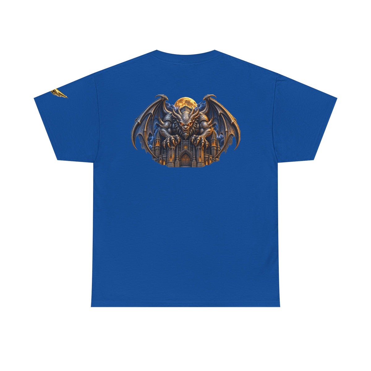 Gothic Gargoyle Tee — Dark Cathedral Winged Demon Graphic T-Shirt