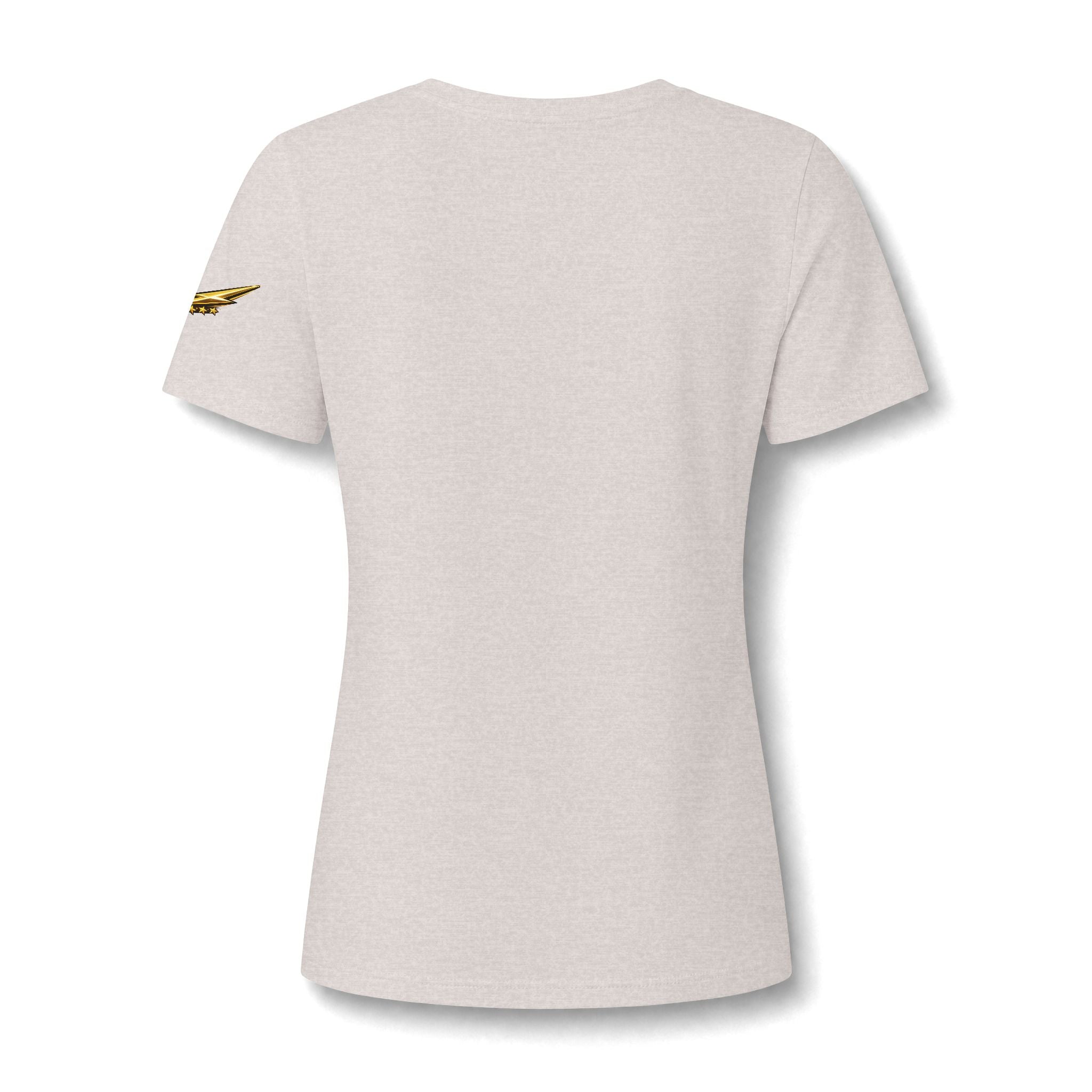 Women's V-Neck Tee — Flying Pig Angel Graphic