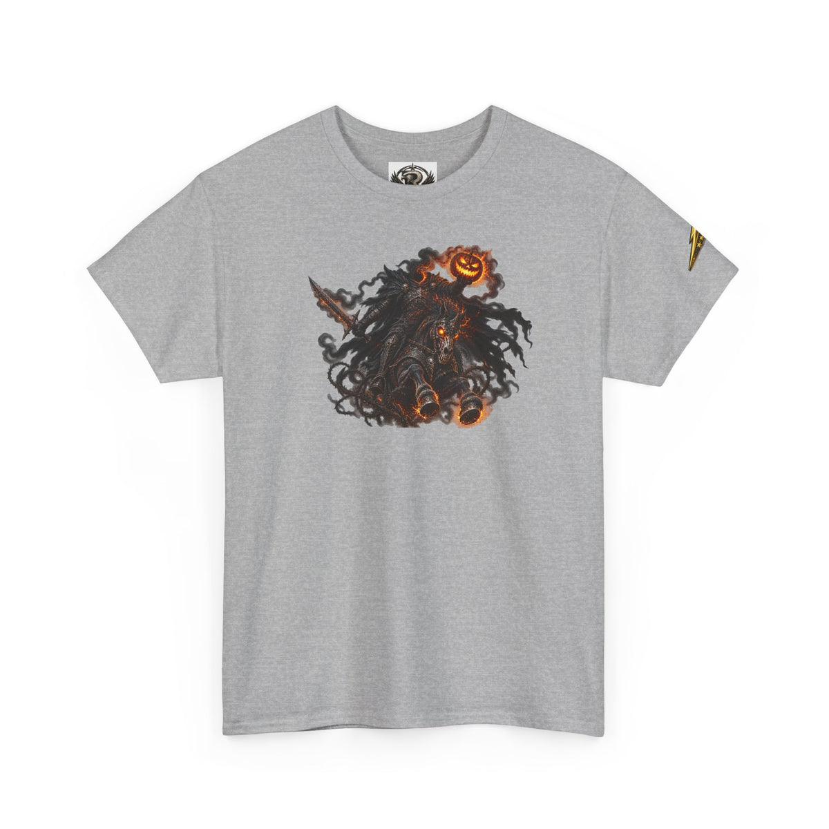 T-Shirt — Gothic Pumpkin Skull Graphic Tee (Halloween Horror Vibe)