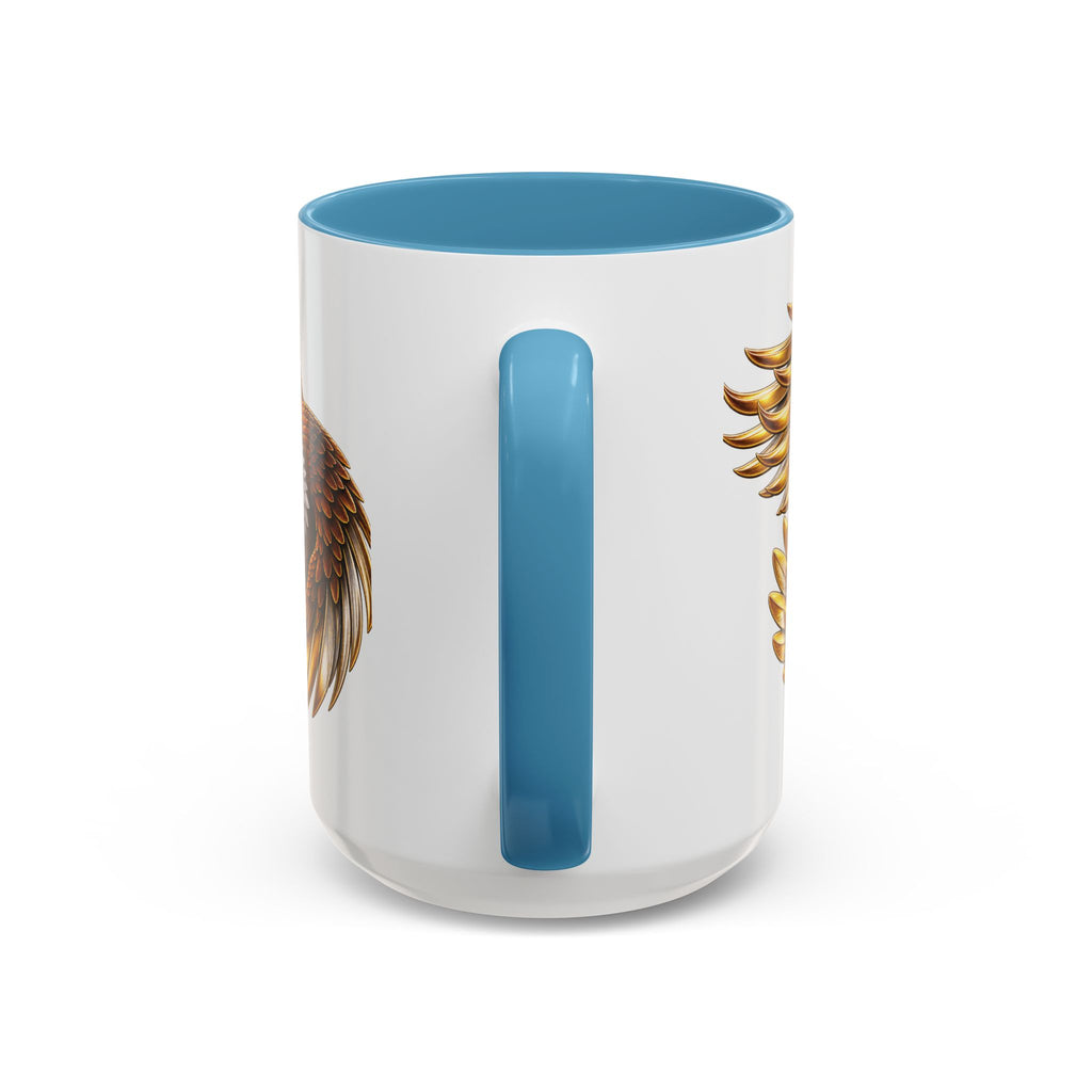 Golden Eagle Coffee Mug — Accent Ceramic Mug with Majestic Eagle Design