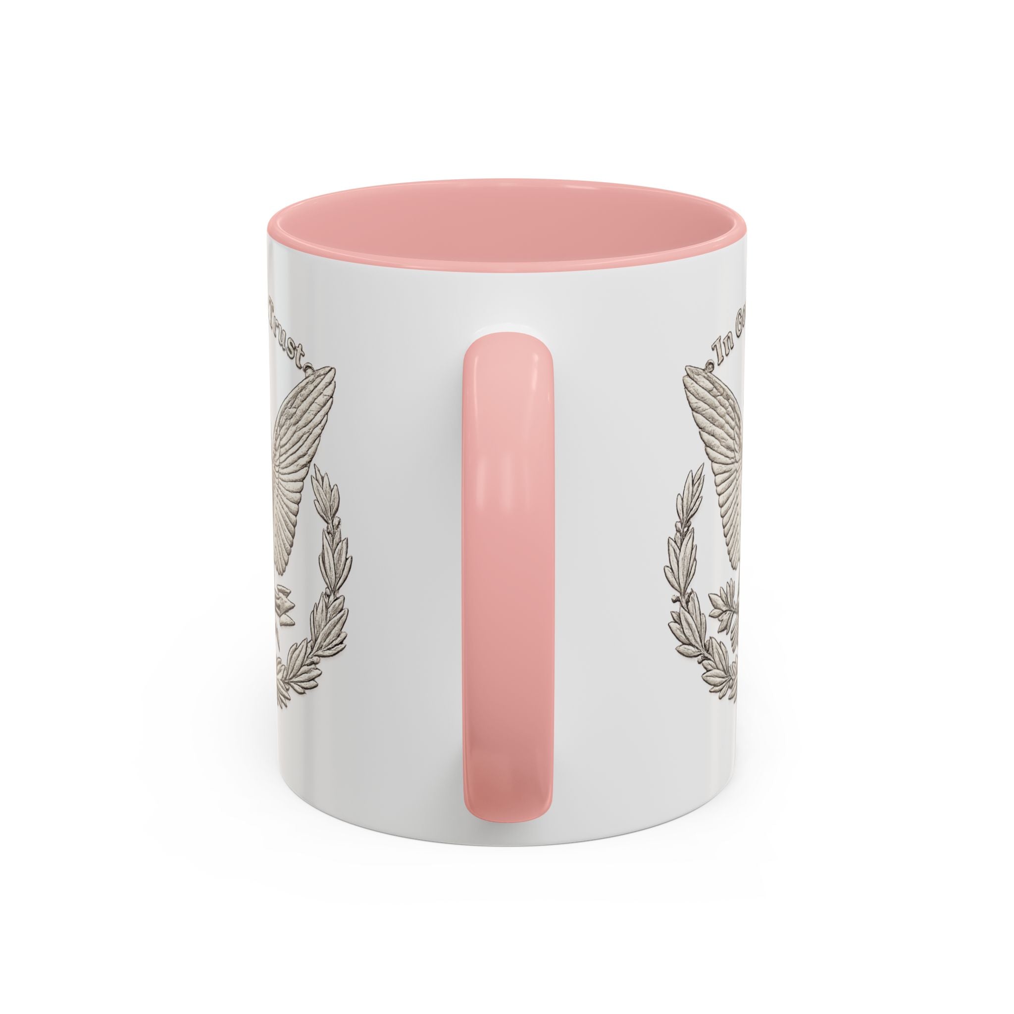 Eagle Emblem Coffee Mug — "In God We Trust" Accent Ceramic Mug (11/15oz)