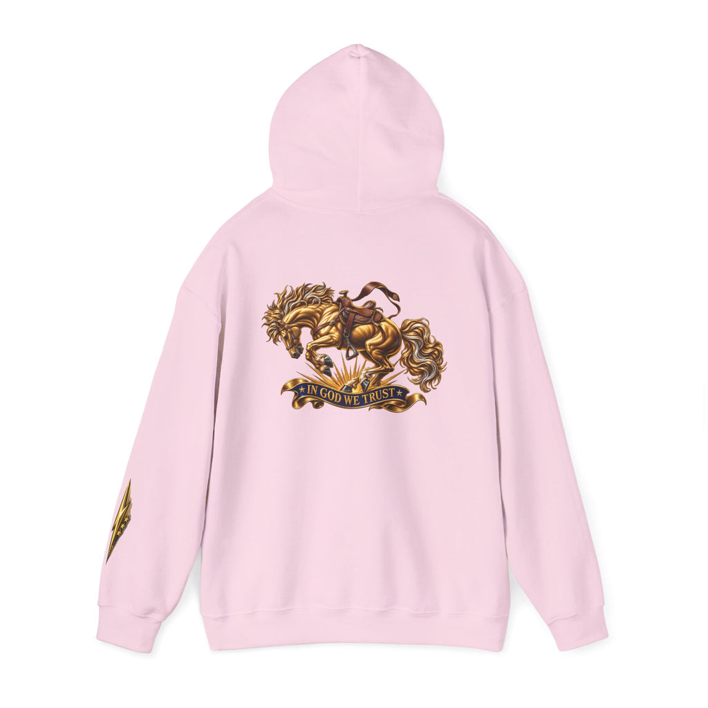 Golden Horse Hoodie — Regal Graphic Sweatshirt