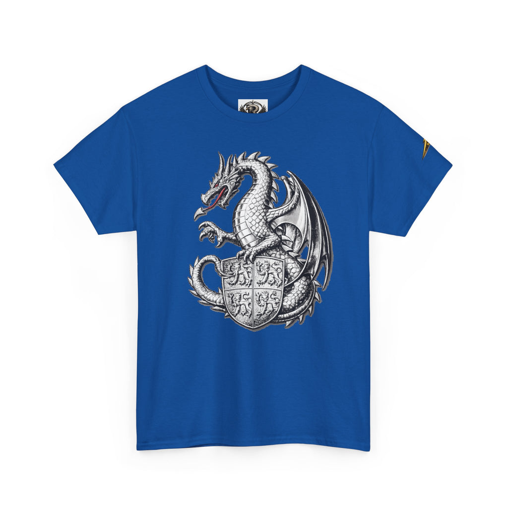 Dragon Crest T-Shirt — Medieval Dragon Shield Graphic Tee