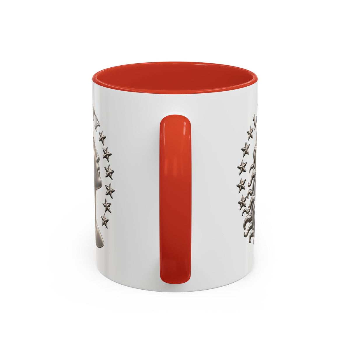 Liberty Coin Accent Coffee Mug — Vintage Lady Head Design (11/15 oz)