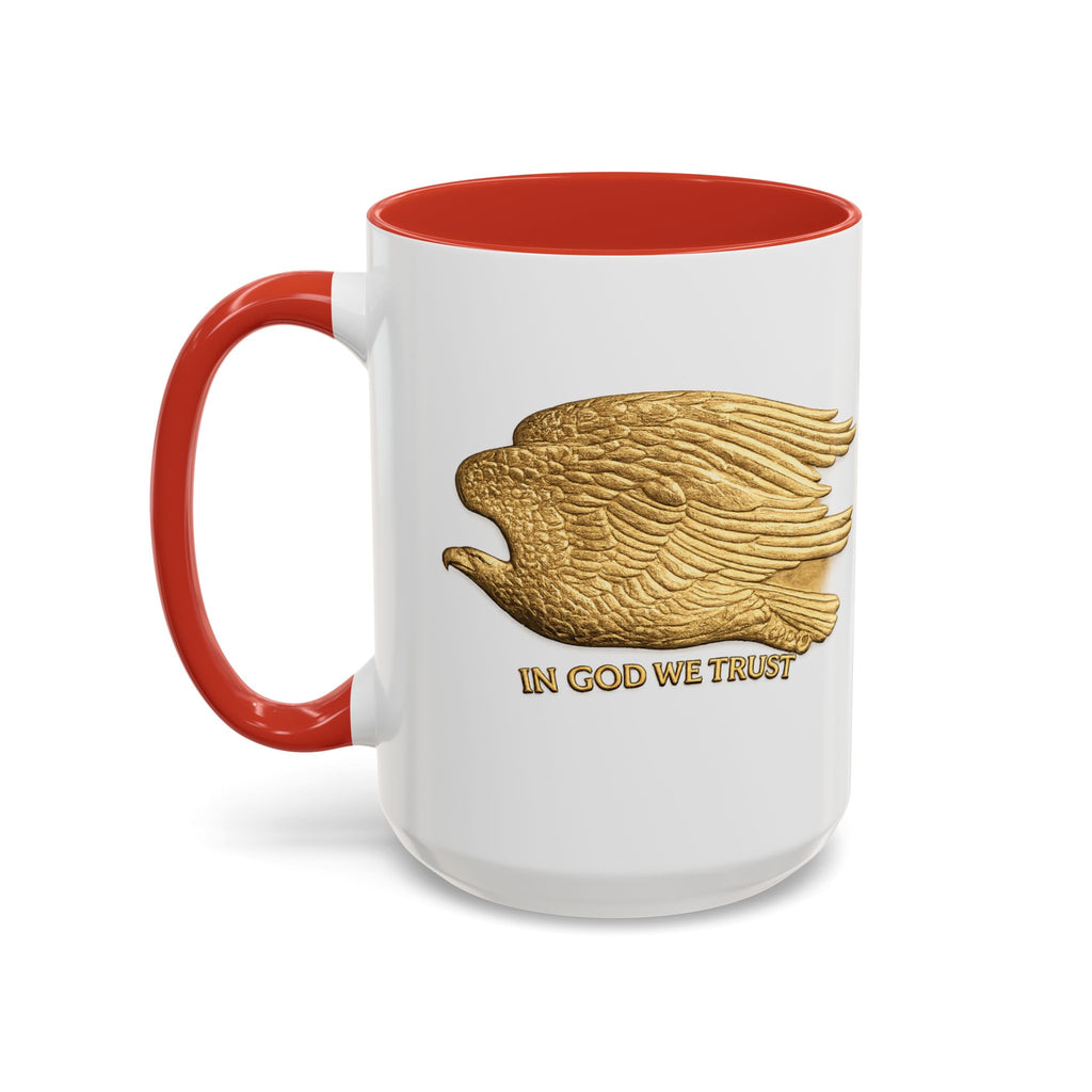 Gold Eagle "In God We Trust" Accent Coffee Mug