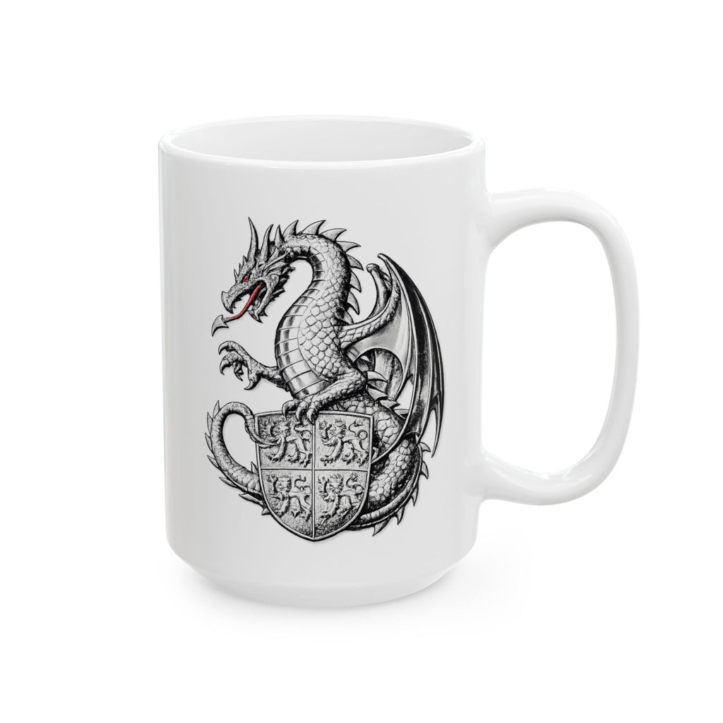 Dragon Ceramic Mug — Gothic Fantasy 11oz & 15oz Coffee Cup