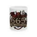 665 'The Lesser Evil' Devil Ceramic Mug — 11oz & 15oz Coffee Cup
