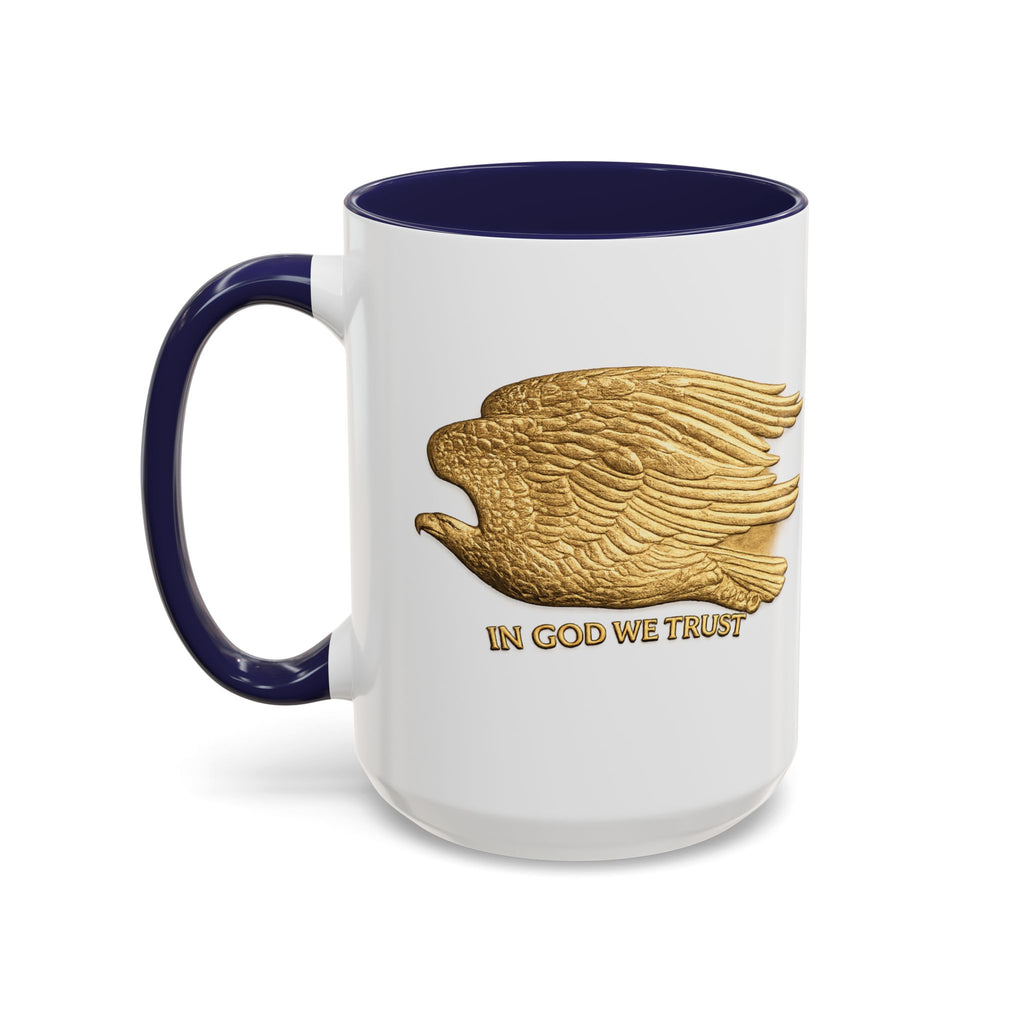 Gold Eagle "In God We Trust" Accent Coffee Mug