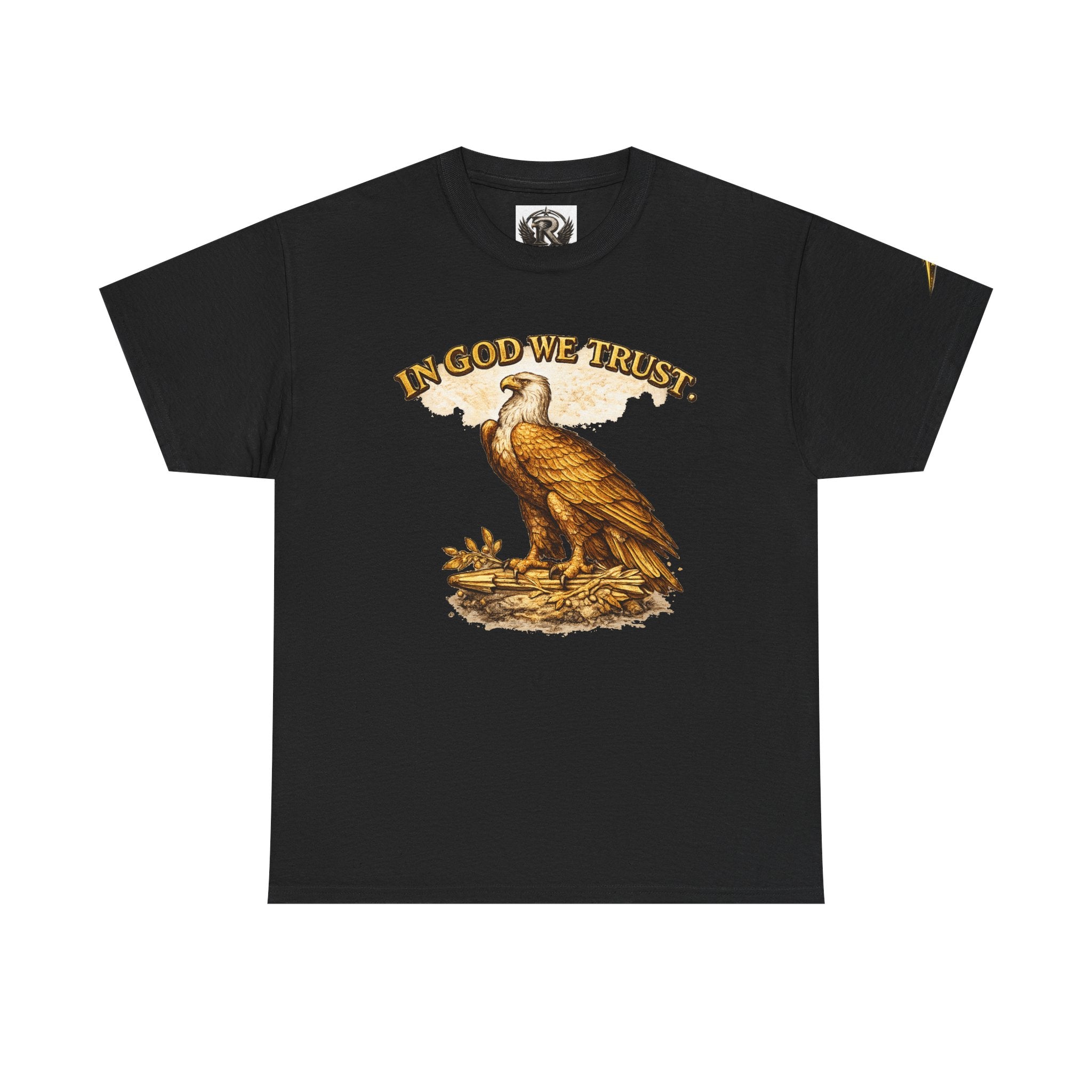 T-Shirt — "In God We Trust" Eagle & American Flag Patriotic Tee