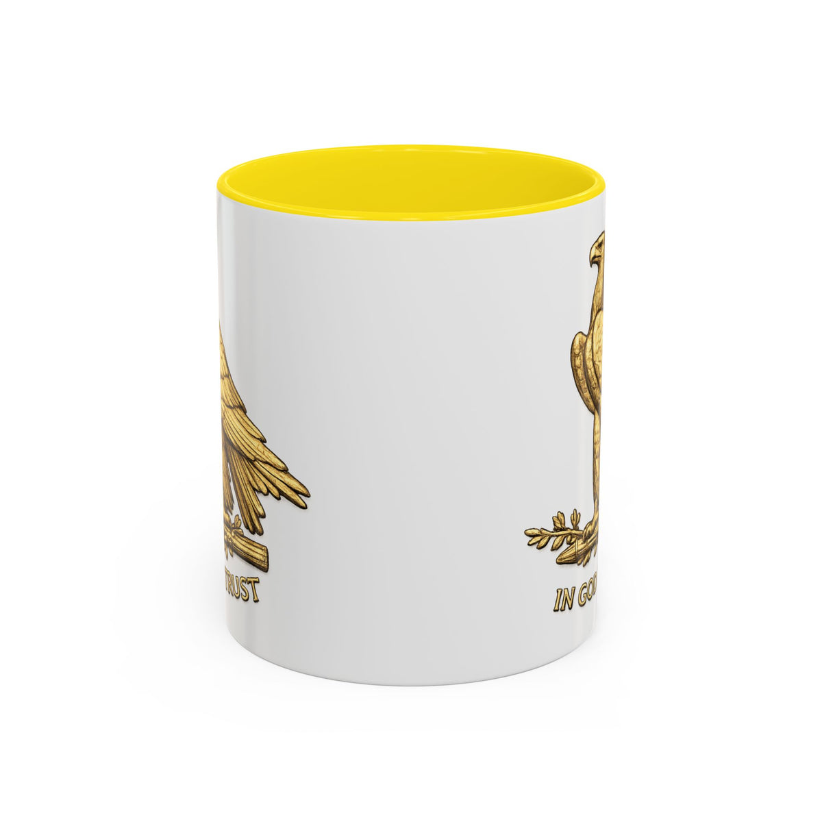 Gold Eagle "In God We Trust" Accent Coffee Mug