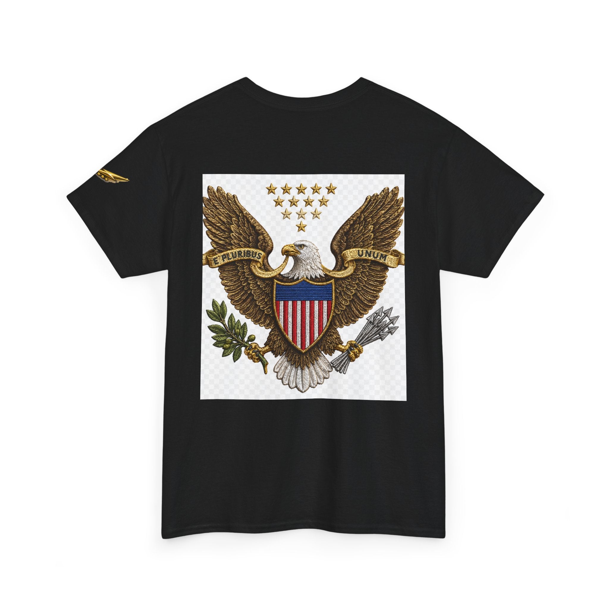 T-Shirt — Vintage American Eagle Graphic Tee with Shield & Stars