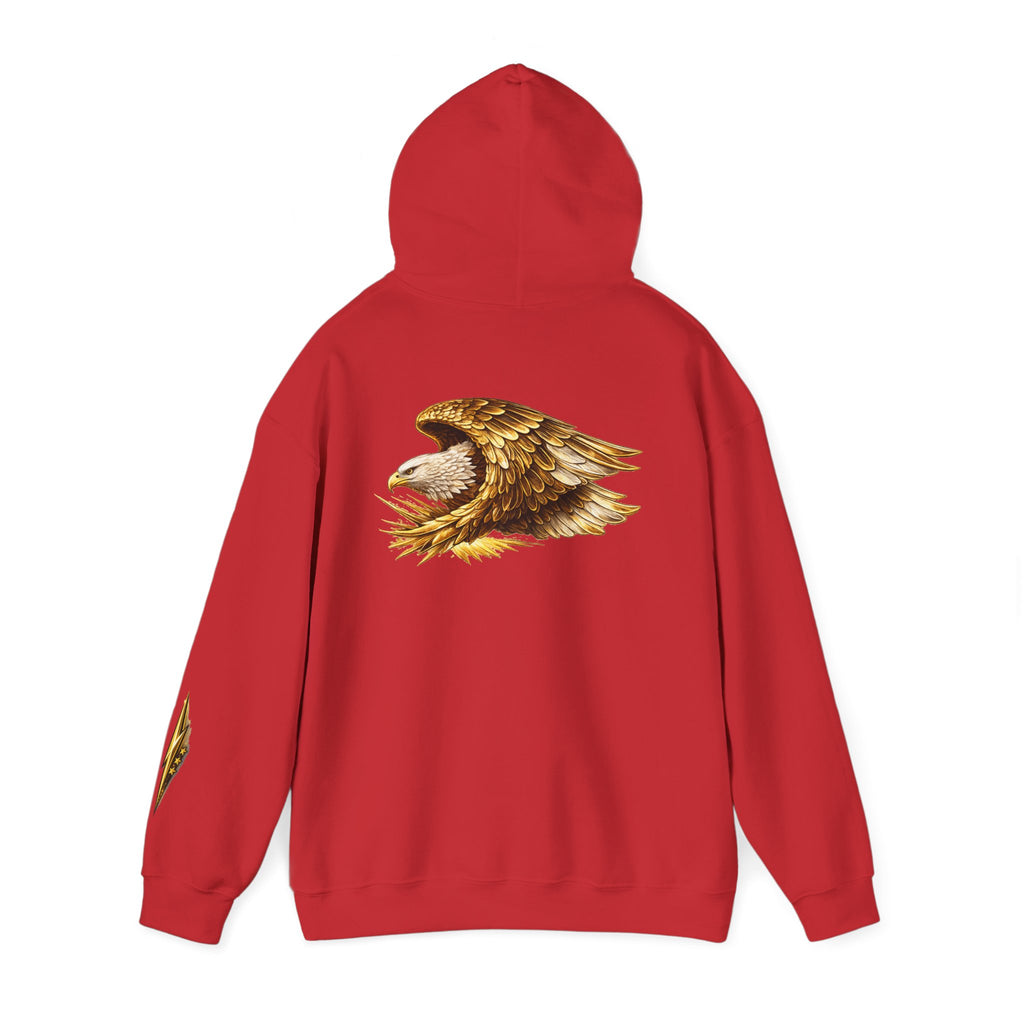 Eagle Wings Hoodie — Golden Bald Eagle Graphic Pullover