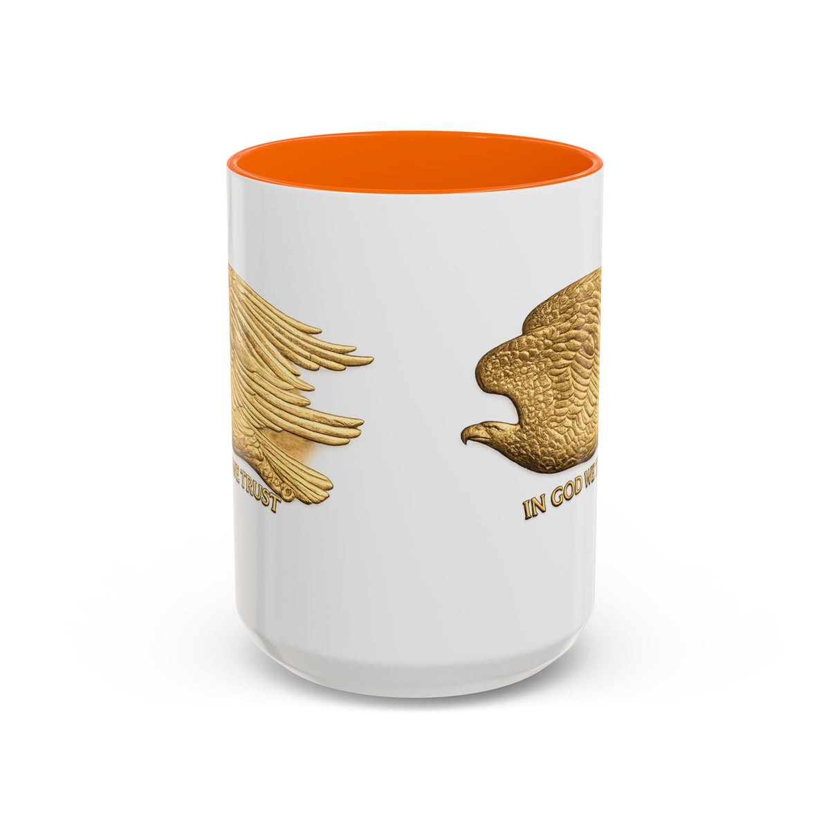 Gold Eagle "In God We Trust" Accent Coffee Mug