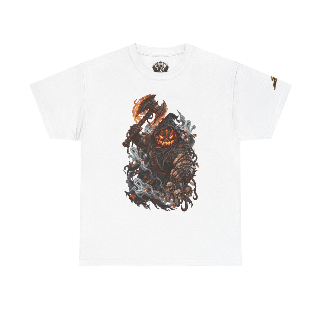 Pumpkin Scarecrow Tee — Spooky Halloween Jack-O'-Lantern Graphic T-Shirt