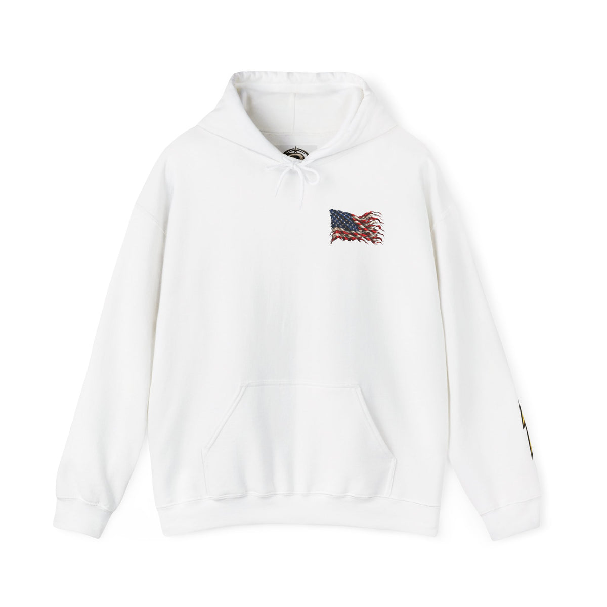 Copy of Dragon Graphic Hoodie — Monochrome Oriental Dragon Back Print, Sleeve Emblem