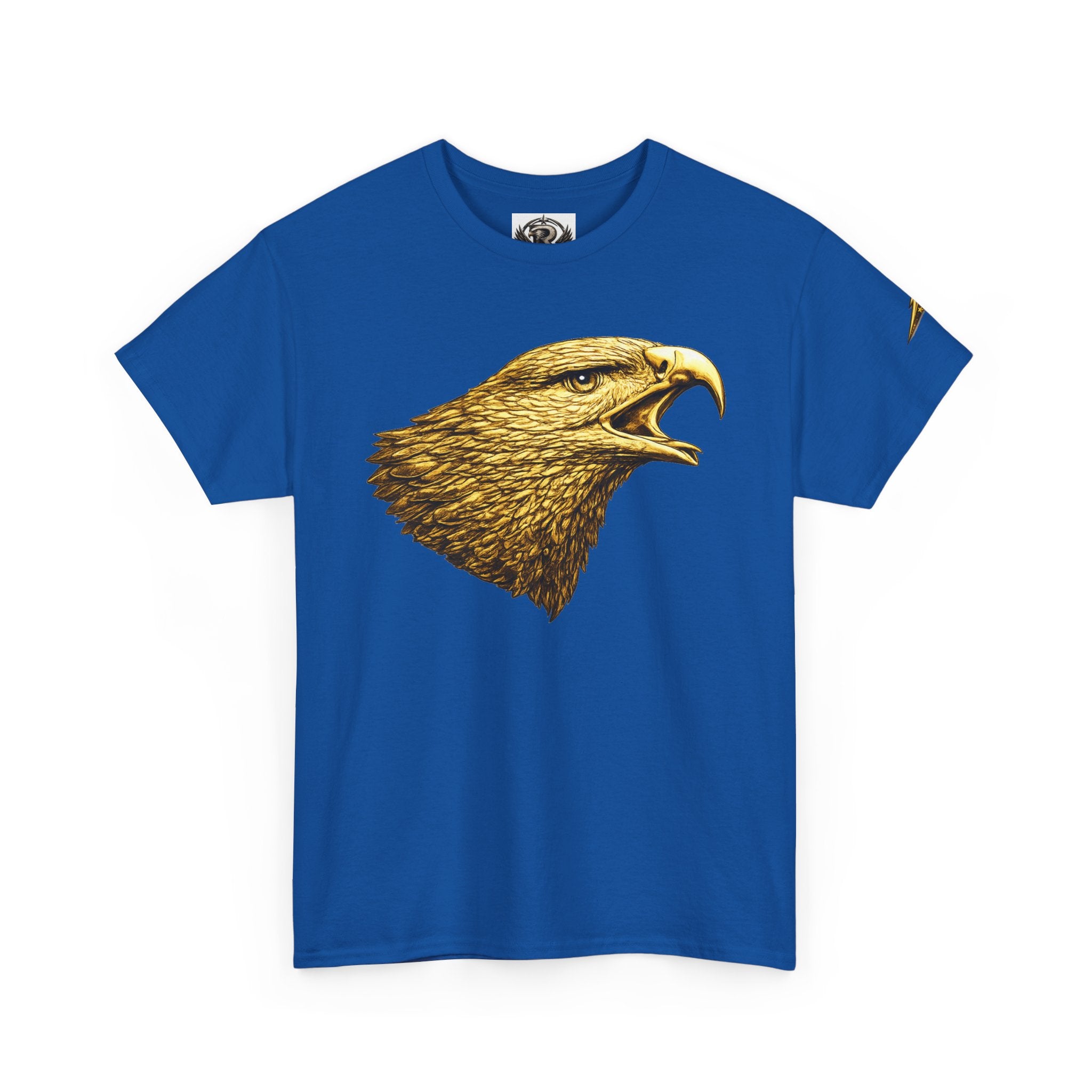 Eagle Head Graphic Tee — Vintage Golden Raptor Shirt
