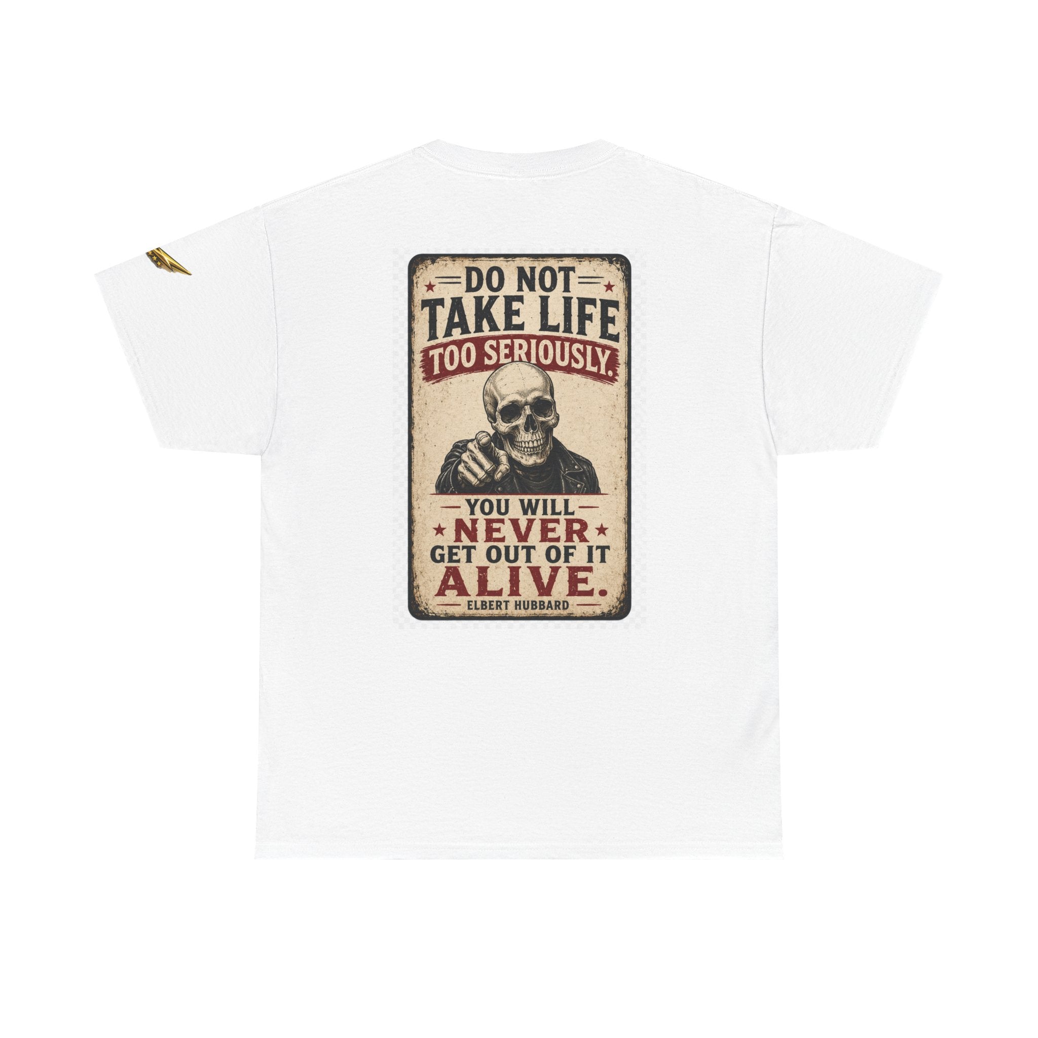 Do Not Take Life Too Seriously Skull T‑Shirt – Vintage Sarcastic Quote Tee