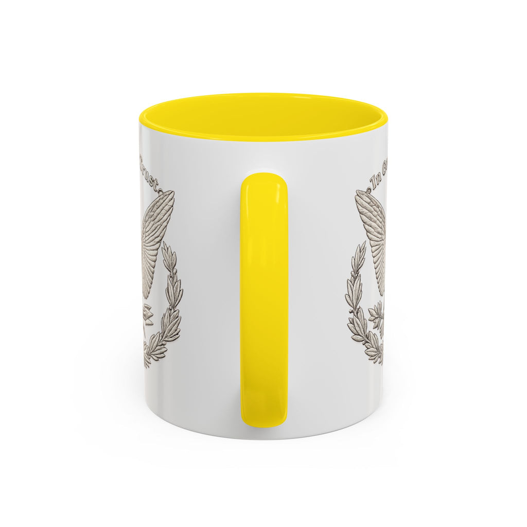 Eagle Emblem Coffee Mug — "In God We Trust" Accent Ceramic Mug (11/15oz)