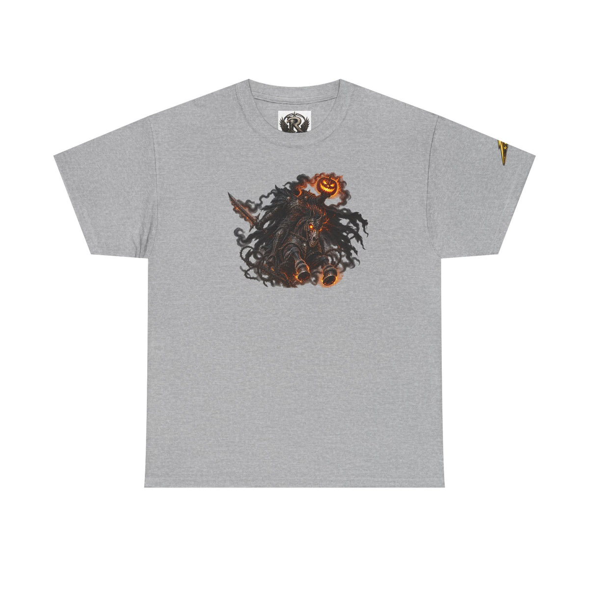 T-Shirt — Gothic Pumpkin Skull Graphic Tee (Halloween Horror Vibe)