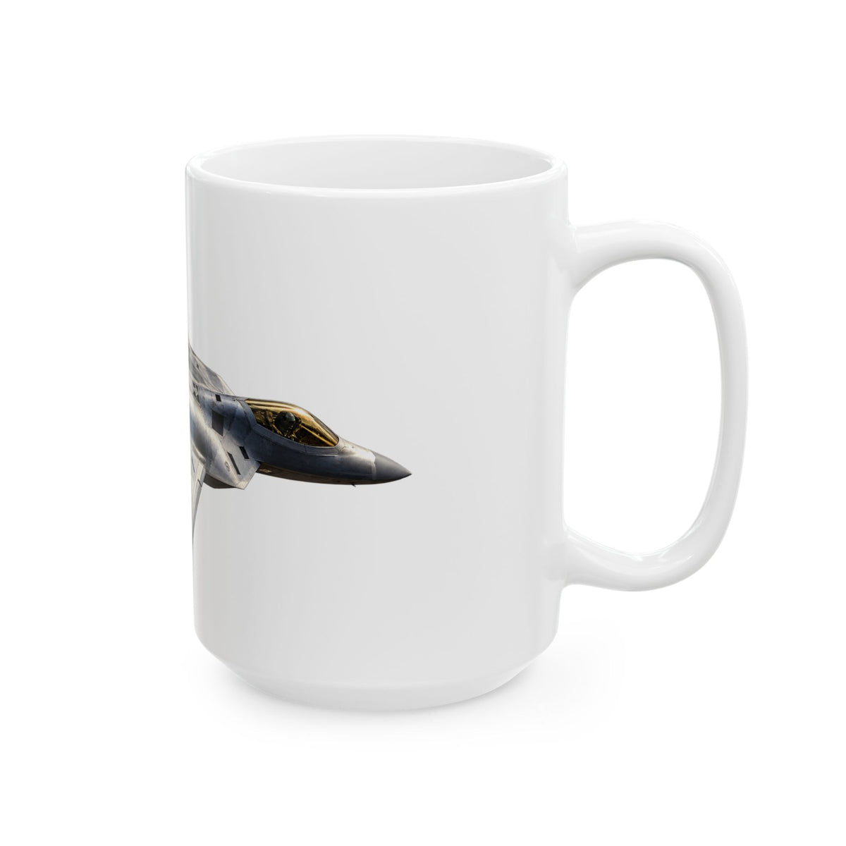 Stealth Fighter Ceramic Mug – Military Jet Coffee Cup (11oz/15oz)