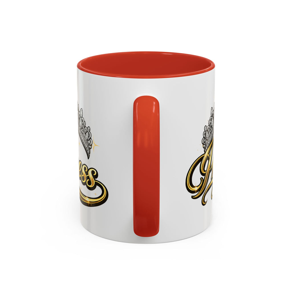 Princess Crown Accent Coffee Mug — Gold Script 11/15oz