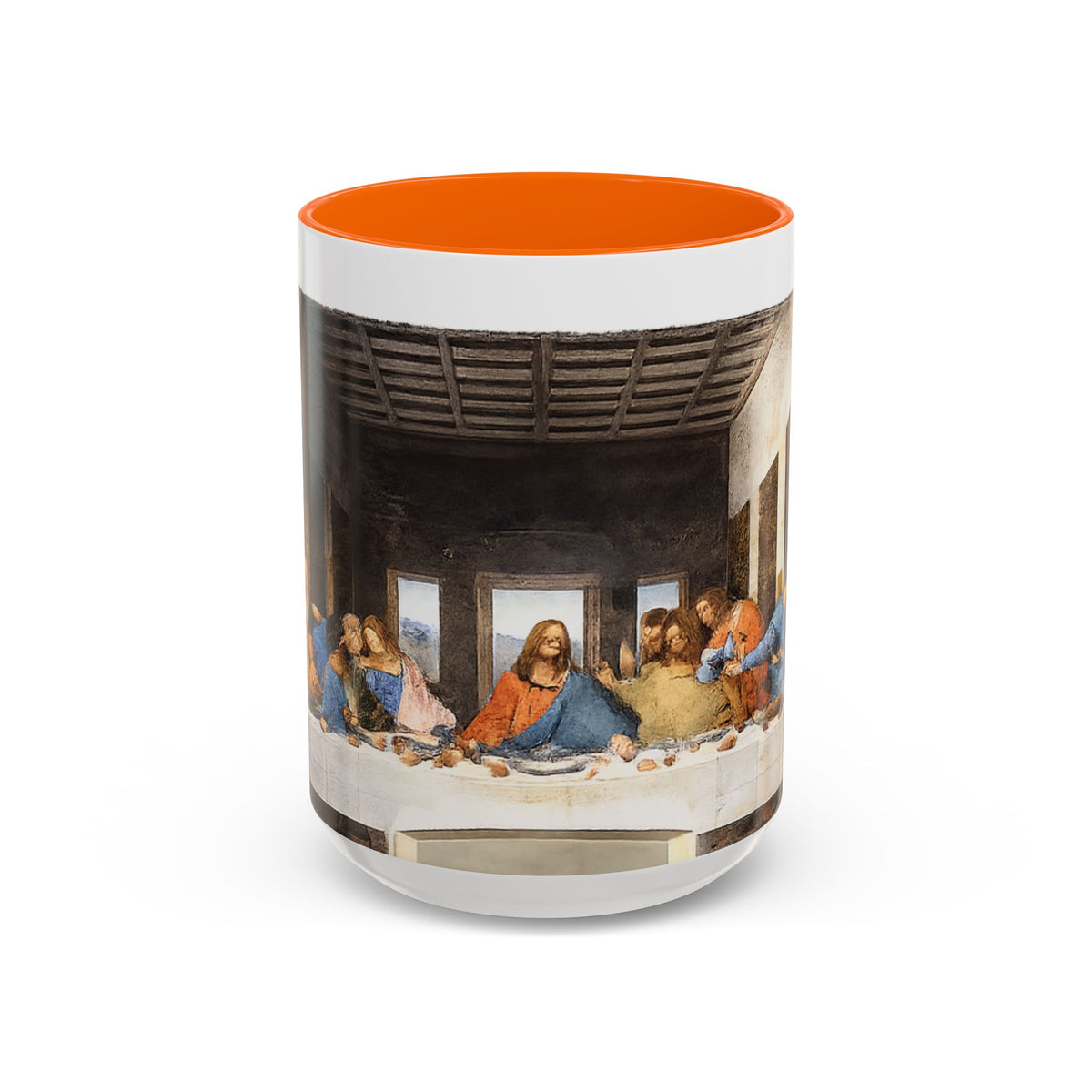 Last Supper Accent Coffee Mug — Religious Art Ceramic Coffee Cup (11/15oz)