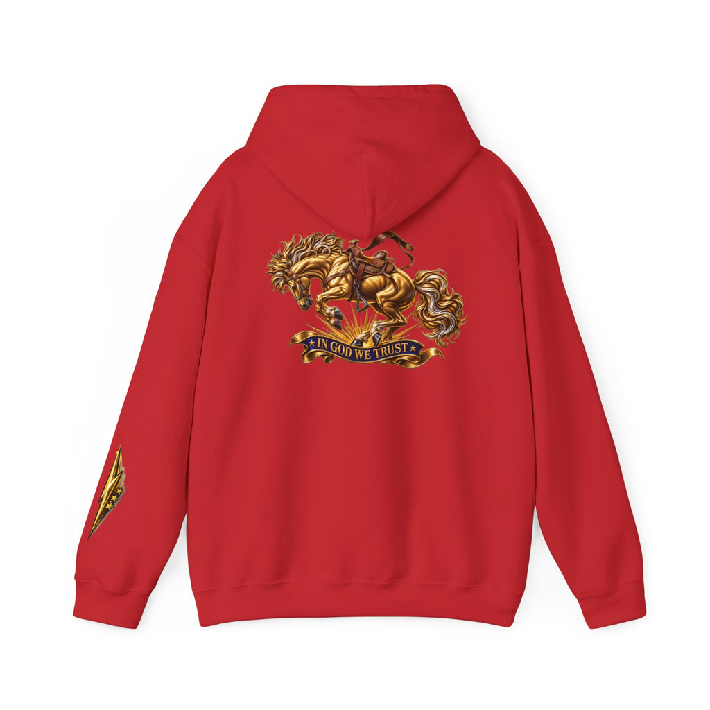 Golden Horse Hoodie — Regal Graphic Sweatshirt