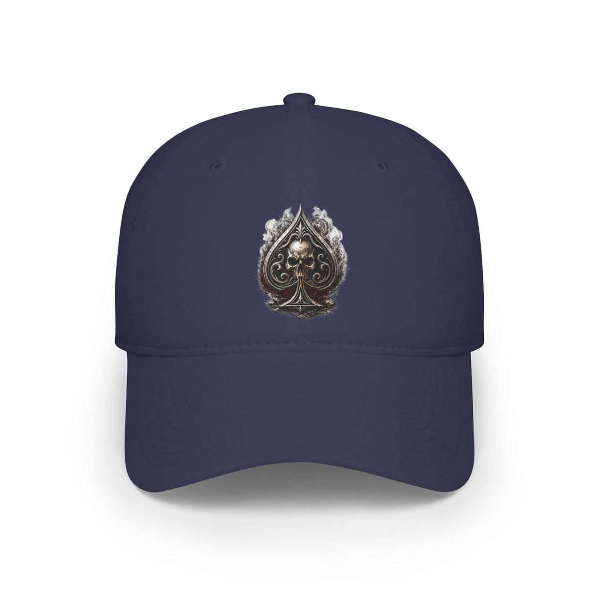 Skull Ace Embroidered Baseball Cap