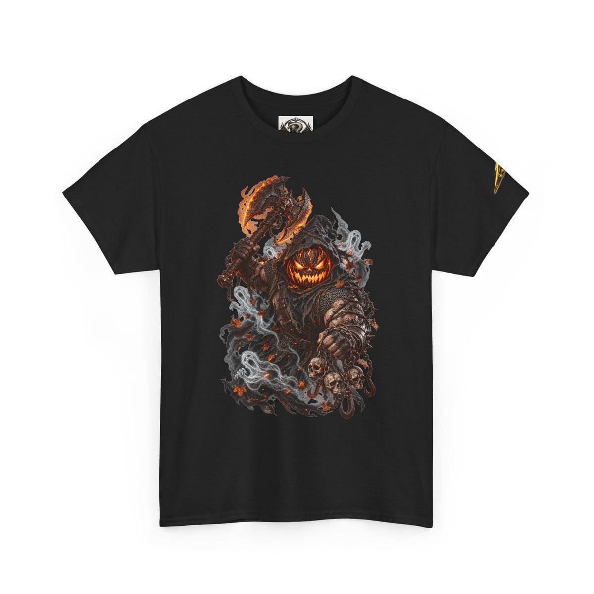 Pumpkin Scarecrow Tee — Spooky Halloween Jack-O'-Lantern Graphic T-Shirt